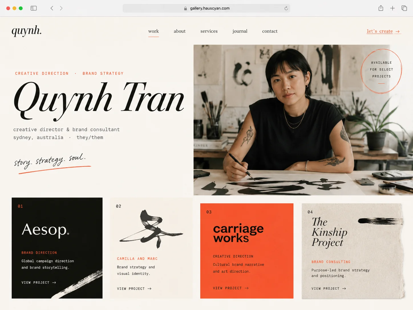 Redfern design · Creative & Artists archetype